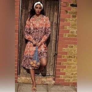 Anthropologie Agua Bendita Elayna Midi Dress Small